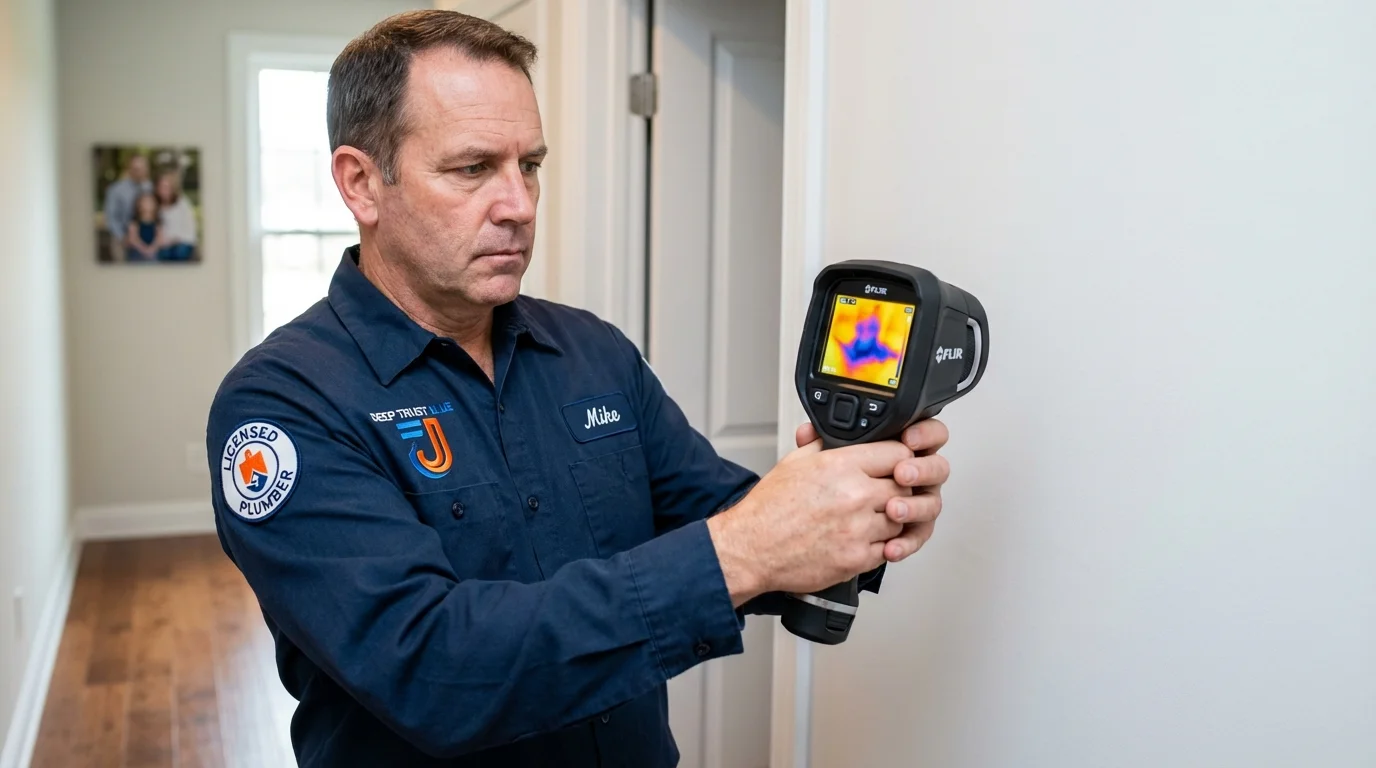 Thermal imaging leak detection by Johns Plumbing LLC in Lake Odessa
